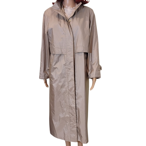 Fleet Street Water Resistant Lined Trench Coat - Size 10P - Picture 2 of 12